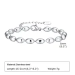 Steel Color Chain Width 5Mm