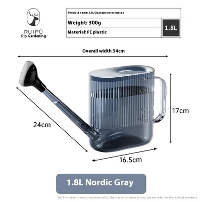 Long Mouth Gardening Balcony Home Watering Flowers Sprinkling Can Gray - Shop at LoveMi