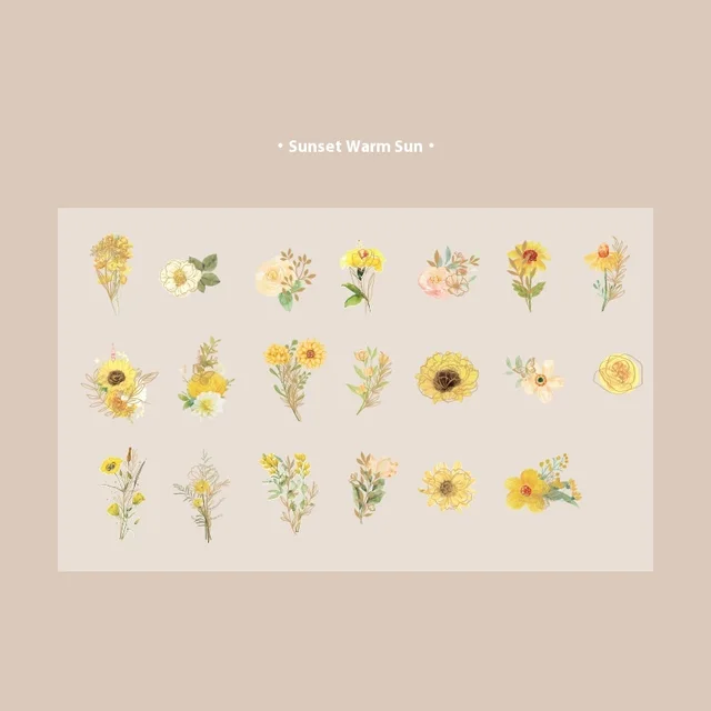 Plant Flowers Journal Decorative Source Material Sunset And Warm Sun - Shop at LoveMi