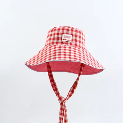 Outdoor Women Foldable Sun proof Basin Hat Red - Shop at LoveMi