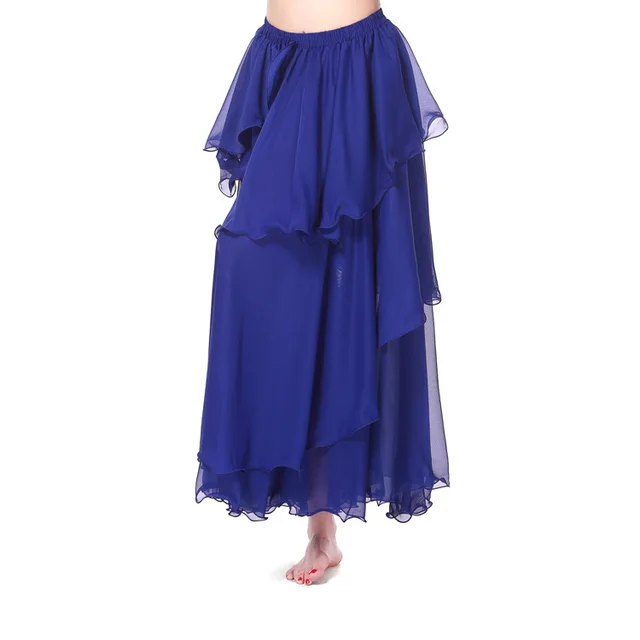 Fashion Chiffon Four Layers Cake Dress Women Sapphire Blue - Shop at LoveMi