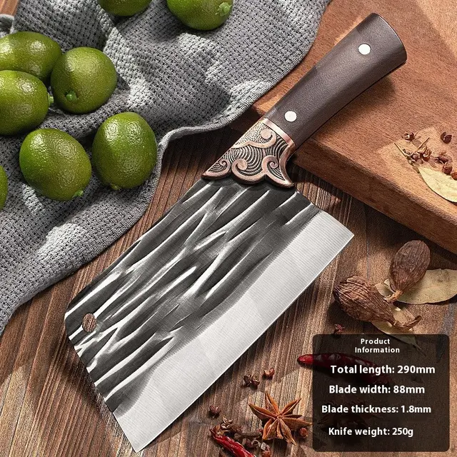 Bone Cutting Knife Kitchen Knife Household Sharp Slicing Knife A28 Striped Kitchen Knife - Shop at LoveMi