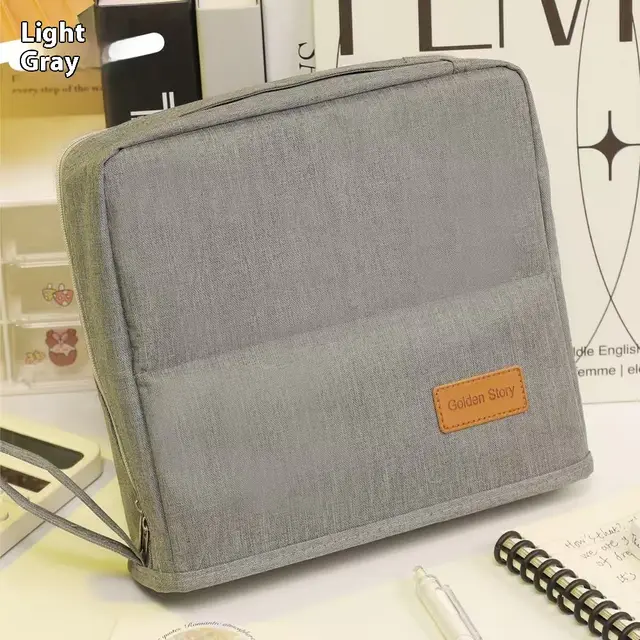 Standing Pencil Case Good looking High School Primary School Student Pencil Case Light Gray - Shop at LoveMi