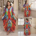 Fashion Personalized Cotton Printed Beach Dress Women - Zs24633 Color-Free Size