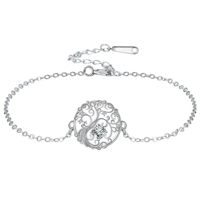 European And American Style Fashion Simple Lucky Tree Bracelet Silver - Shop at LoveMi