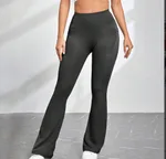 High Waisted Pocket Micro Flared Yoga Pants - 2 Style