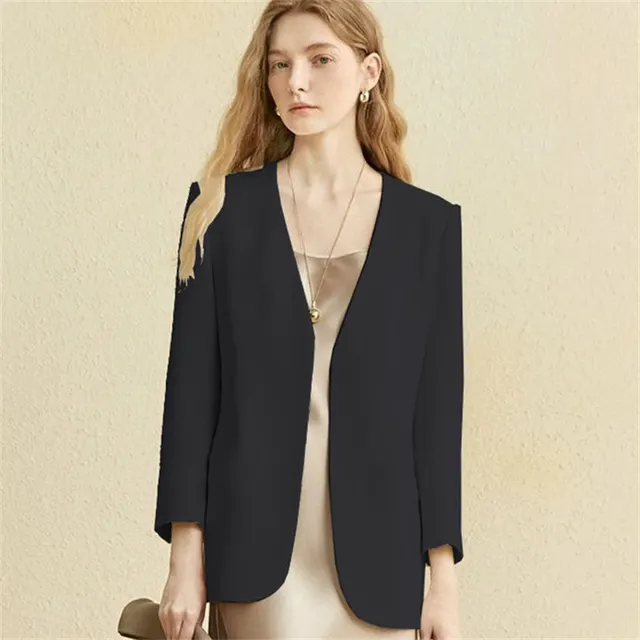 British Style Small Suit Fried Street Top For Women Black - Shop at LoveMi