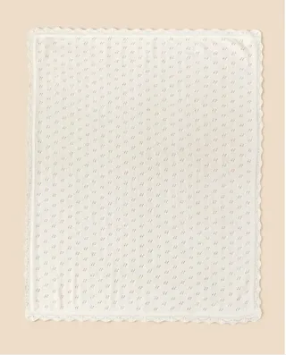 Customized Pure Cotton Blanket, Soft And Comfortable, Natural And Premium, Super Soft And Warm Blanket - White