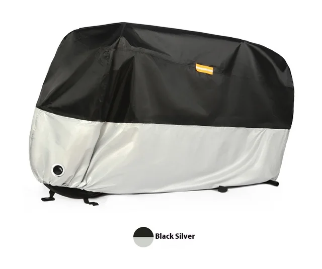 Mountain Bike Clothing Rain proof Dust proof Sunshade Rain Cover Black And Silver - Shop at LoveMi