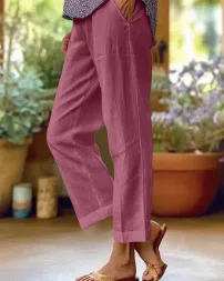 Women's Beach Leisure Vacation Trousers Casual Pants Ln25041708 L - Shop at LoveMi