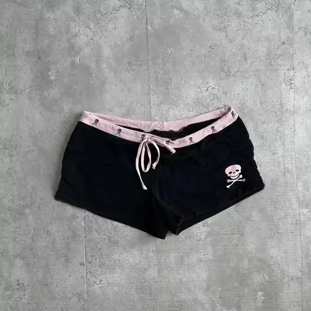 Camouflage Comfort And Casual Sports High Waist Shorts Black Pink - Shop at LoveMi