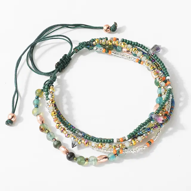 Bohemian Style Vacation Versatile Bead Bracelet Jb22110303 - Shop at LoveMi