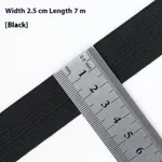 Black 7M Length 2.5Cm Width