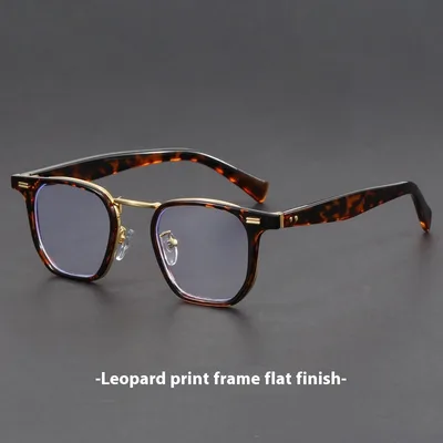 Hawksbill Retro Myopia Glasses Women Can Be Equipped With Degrees Handmade Leopard Print Frame - Shop at LoveMi