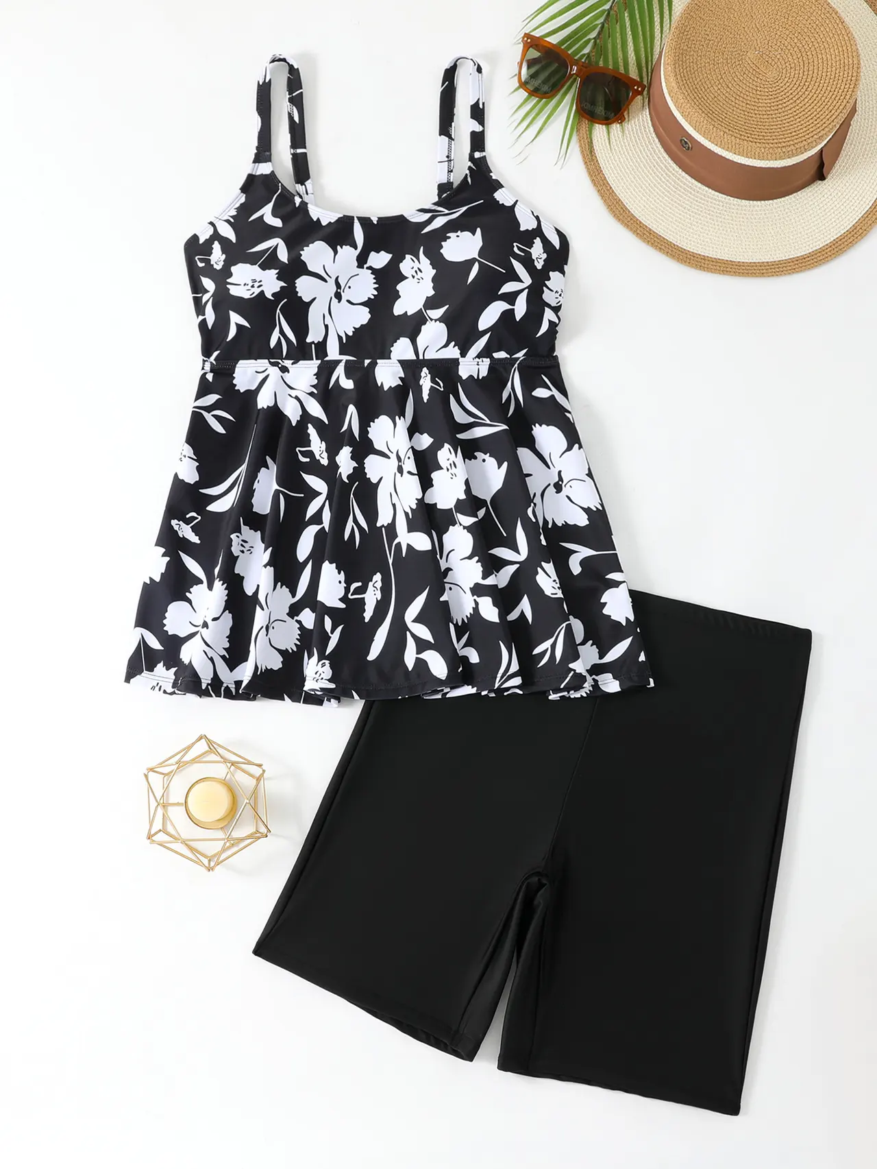 Split Plus Size Women's Swimsuit