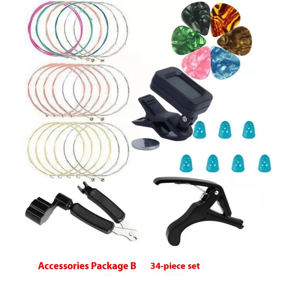 Guitar Accessories Suit Pick String Nail Pillow - Accessories Package B