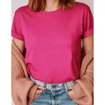 Blank T-shirt Minimalist Commuter Multi-color - Rose