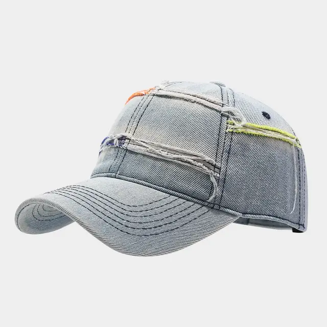 Heavy Industry Washed Denim Baseball Cap Light Blue - Shop at LoveMi