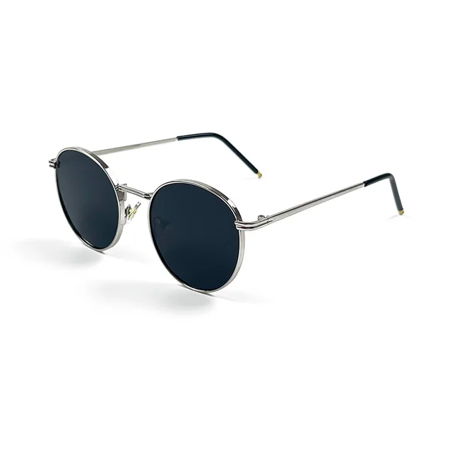 Sunglasses Women's High grade Resin Metal Silver Frame Black And Gray - Shop at LoveMi