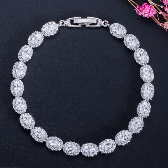 Fashion All match Bracelet Inlaid Zircon Retro White - Shop at LoveMi