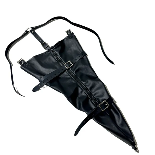 Purplish Red Zipper style Tight Hand locked Leather Binding Bag Black - Shop at LoveMi