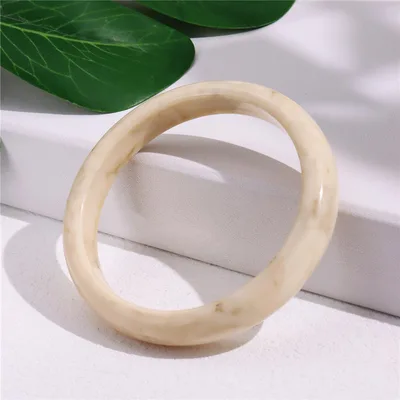Geometric Irregular Acrylic Simple Bracelet Bracelet For Women C Thick Inner Diameter 61Cm - Shop at LoveMi