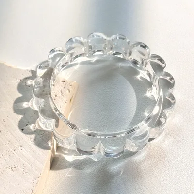 Geometric Irregular Acrylic Simple Bracelet Bracelet For Women Transparent Lace - Shop at LoveMi