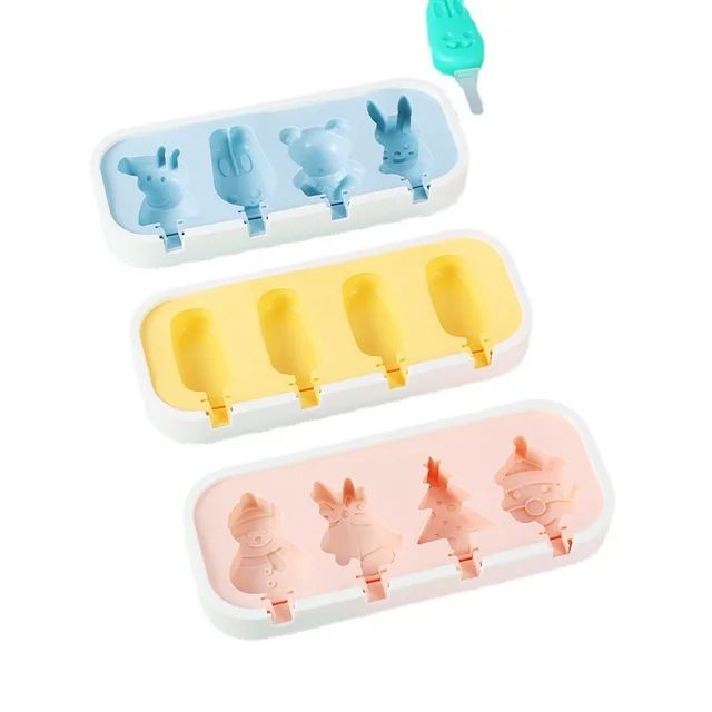 Ice cream Mould Edible Silicon Cartoon Model Christmas Pink - Shop at LoveMi