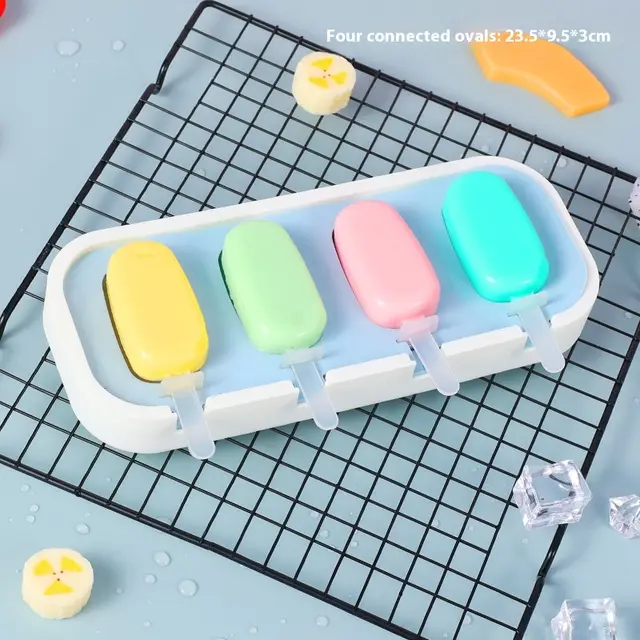 Ice cream Mould Edible Silicon Cartoon Model Oval Blue - Shop at LoveMi