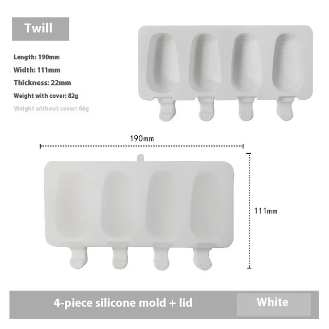 Ice cream Mould With Lid Edible Silicon Making Tools Orange - Shop at LoveMi