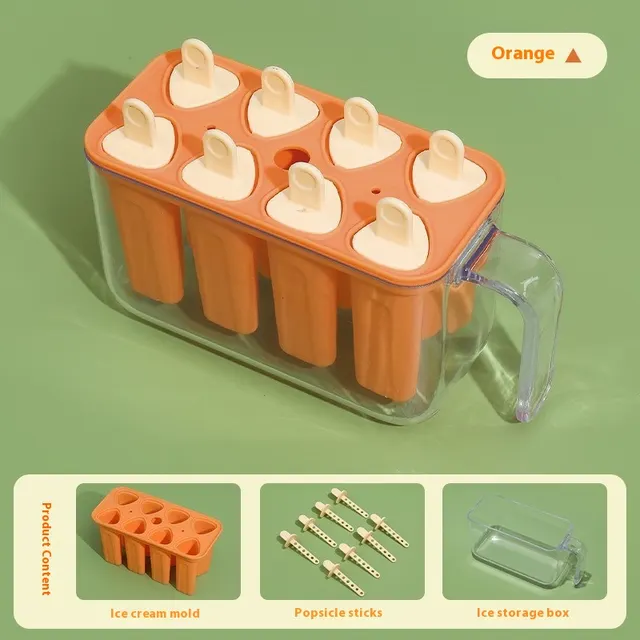 Large Capacity Ice Cream Silicone Mold Food Grade Orange - Shop at LoveMi