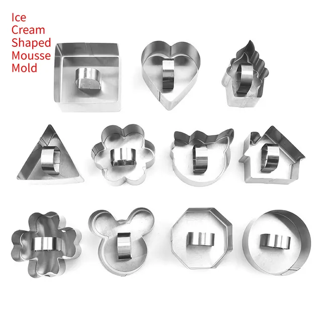 Stainless Steel Mousse Circle Baking Mold Ice Cream Shaped Mousse Mold - Shop at LoveMi