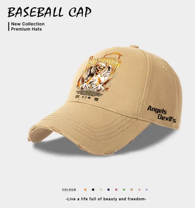 European And American Style Casual Baseball Cap For Women Beige - Shop at LoveMi
