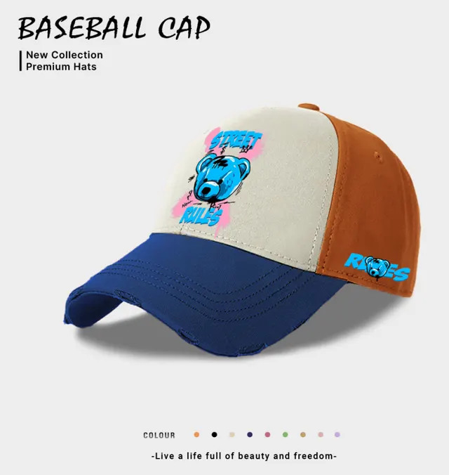 European And American Style Casual Baseball Cap For Women Blue - Shop at LoveMi