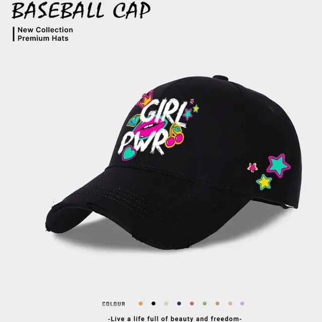 European And American Style Casual Baseball Cap For Women Black - Shop at LoveMi