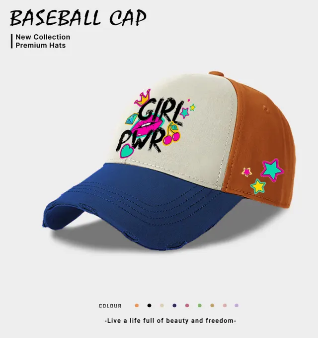 European And American Style Casual Baseball Cap For Women Blue - Shop at LoveMi