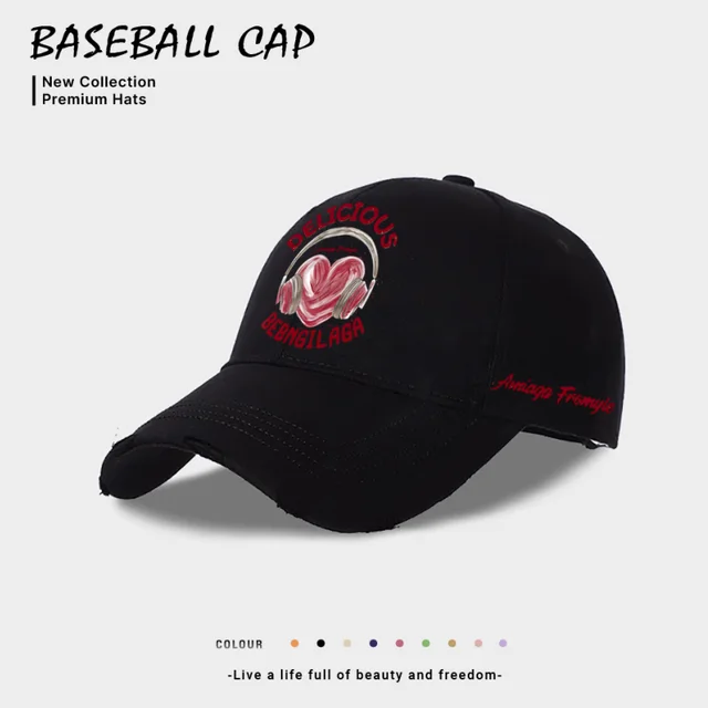 European And American Style Casual Baseball Cap For Women Black - Shop at LoveMi
