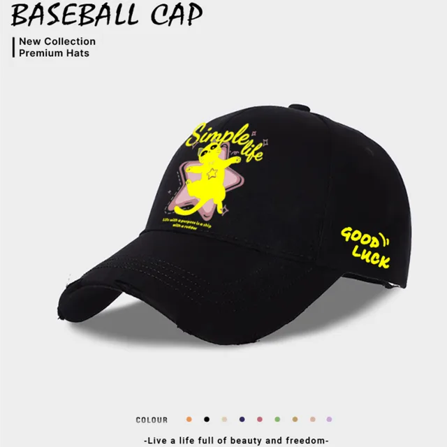 European And American Style Casual Baseball Cap For Women Black - Shop at LoveMi