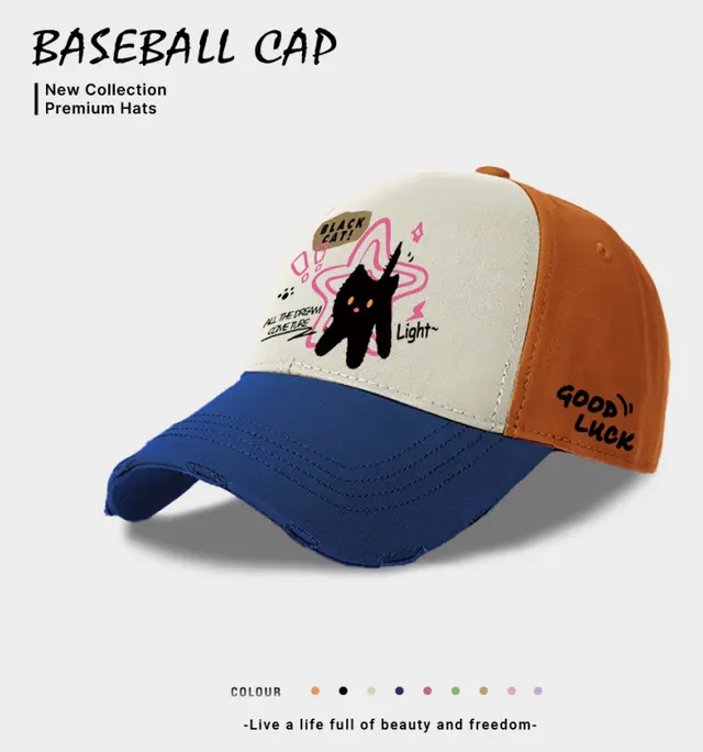 European And American Style Casual Baseball Cap For Women Blue - Shop at LoveMi