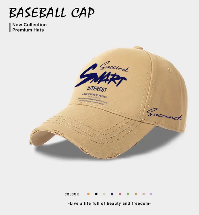 European And American Style Casual Baseball Cap For Women Beige - Shop at LoveMi