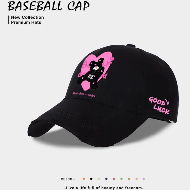 European And American Style Casual Baseball Cap For Women Black - Shop at LoveMi