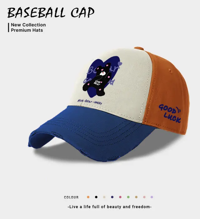 European And American Style Casual Baseball Cap For Women Blue - Shop at LoveMi