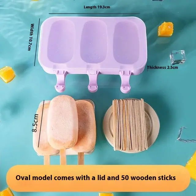 Ice cream Mould Silicone Household Oval Suit - Shop at LoveMi