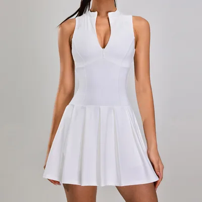 Anti exposure Tennis Suit Outdoor Running Fitness Tennis Skirt White - Shop at LoveMi