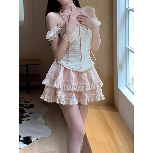 Lace Slim Fit Top For Women Gentle And Tender One Skirt - Shop at LoveMi