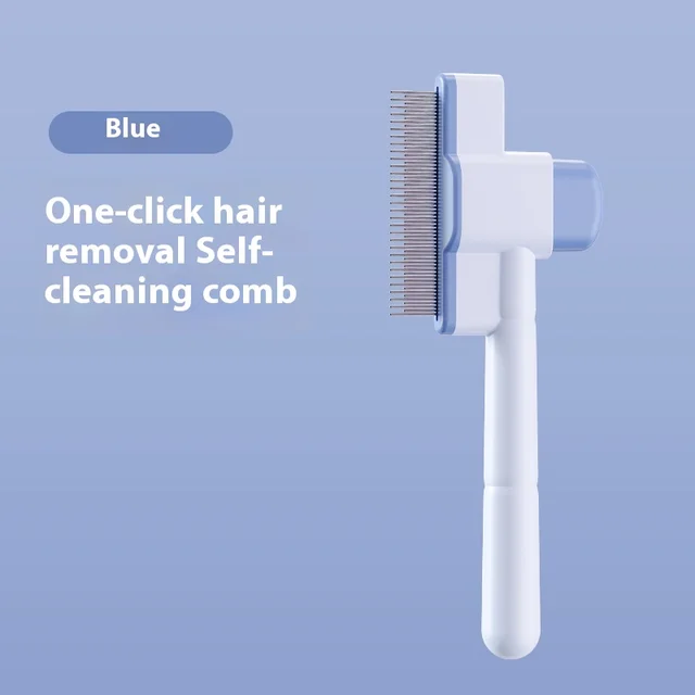 Pet Comb Dog Cat Flea Removal Comb Dense Gear Comb Sky Blue - Shop at LoveMi