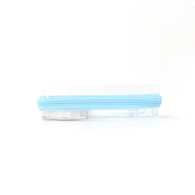 Travel Storage Bag Suit Cosmetic Zipper Buggy Bag Portable Stationery Storage Box Blue - Shop at LoveMi
