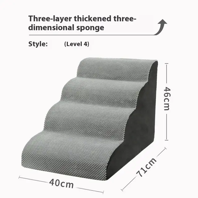 Household Small Dog Stairs Wave Pet Stairs Export Four Stairs - Shop at LoveMi