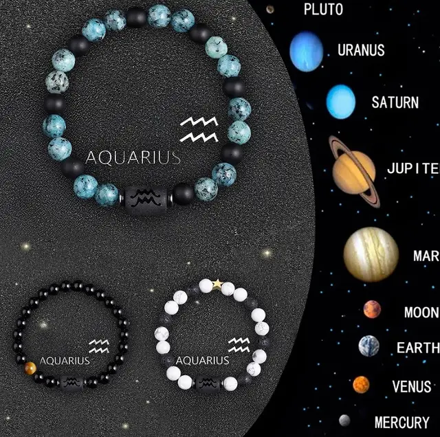 Crystal Stone Zodiac Sign Bracelet - Shop at LoveMi