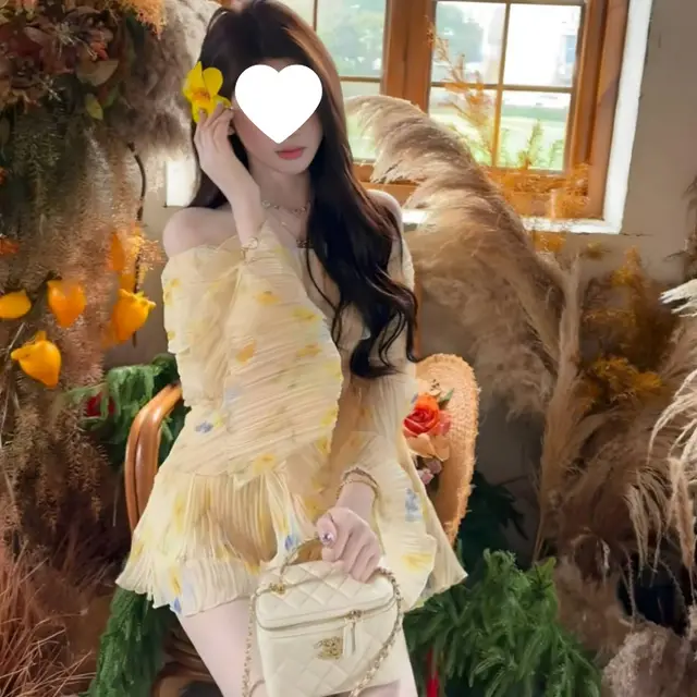 Pastoral Style Sweet Set Spring And Summer Temperament Slimming Design Yellow Shorts - Shop at LoveMi